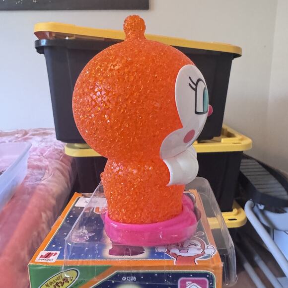 Anpanman Dokin-chan Lighting Doll 2 LED Figure JoyPalette Japan 19cm New Boxed - Picture 7 of 12